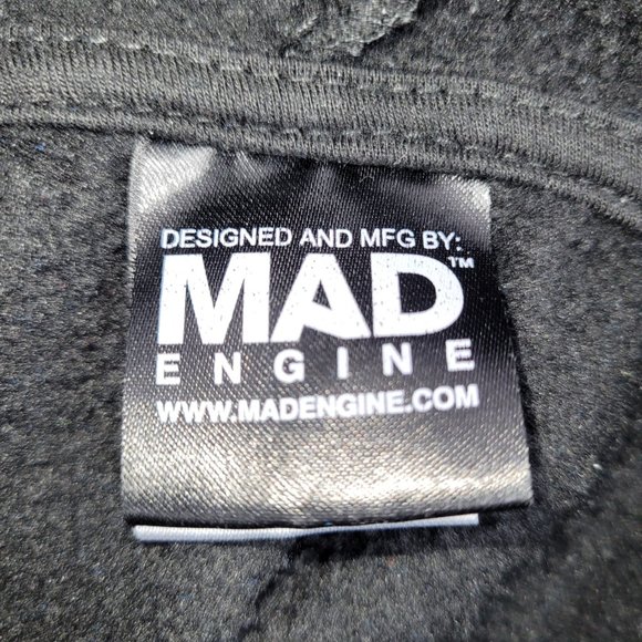 Minecraft Pullover Video Game Hoodie Mad Engine Black Youth size Large - Picture 4 of 4